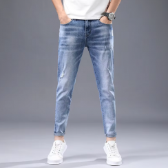 Straight Leg Mens Casual Jeans