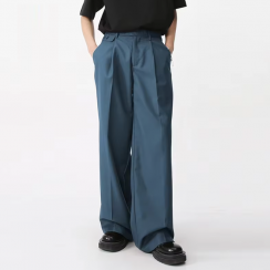 Men's Baggy Straight Wide Leg Trousers